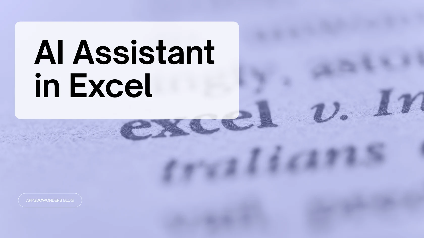 AI assistant for Microsoft Excel - Try for Free